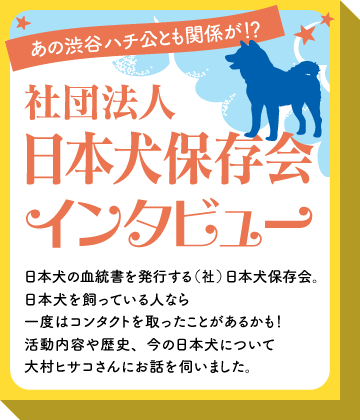日本犬保存会インタビュー